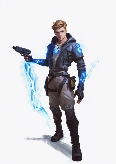 Blue Light Warrior Character