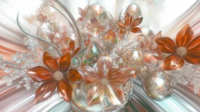 Crystal Mosaic Flowers