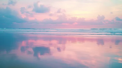 Beach Sunset Setting