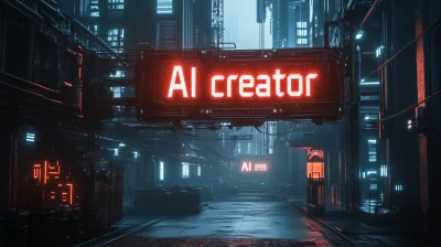 Futuristic AI Creator Banner