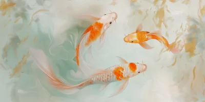 Koi fish pond