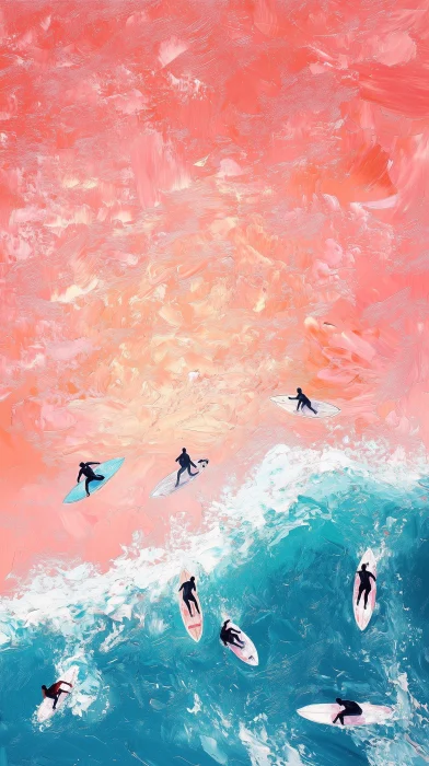 Ocean surfers