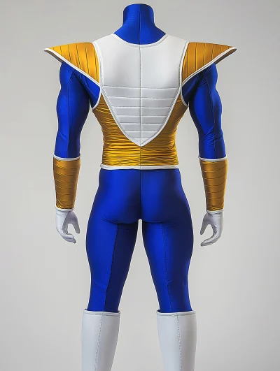 Back of Vegeta Costume on Mannequin