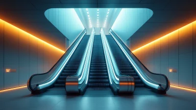 Modern Escalator Landscape