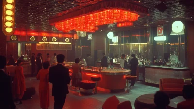 Vintage South Asian Nightclub with Technology