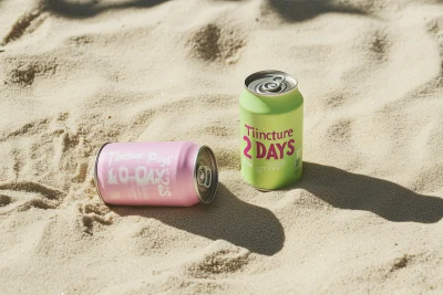 Soft Drink Cans in Pastel Hues