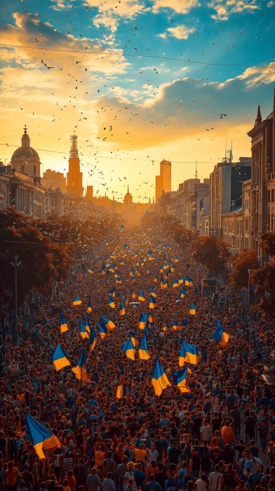 Ukrainian Independence Day Celebration in Kyiv