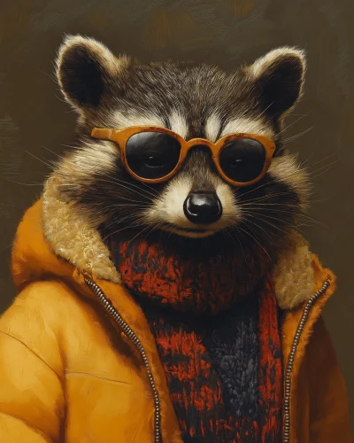 Beatnik Raccoon