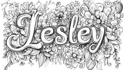 Decorative Floral Letters