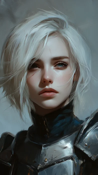 Female Knight Head Shot