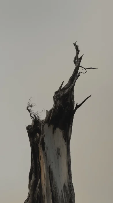 Solitary Tree Trunk