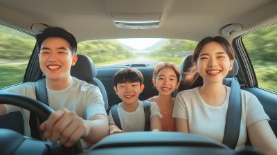 Chinese Family Driving