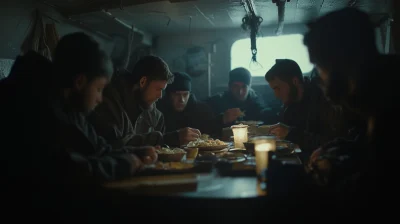 Sailors in the Mess Hall