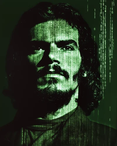 Che Guevara Binary Code Portrait