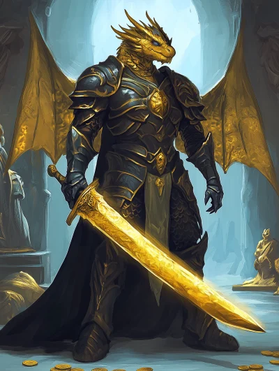 Golden Scale Dragon Paladin