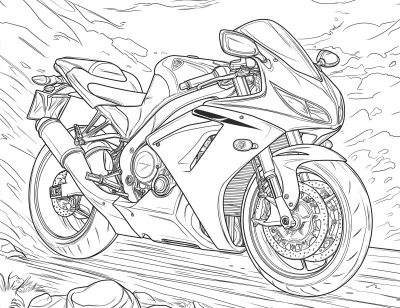 Honda CBR 600 RR Coloring Page