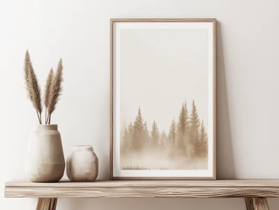 Minimalist Forest Boho Poster