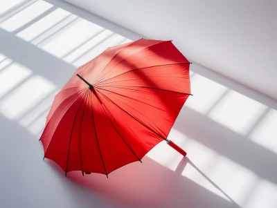 Red Umbrella Mockup