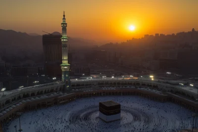 Kaabah at Sunset