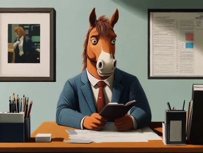 Bojack Horseman Officeworker