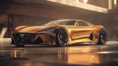 Futuristic Luxury Sedan Concept Design