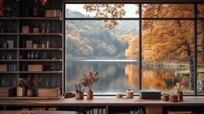 Autumn Lake Interior