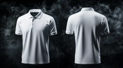 Plain White Polo Jersey Mockup