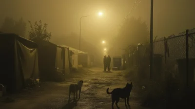 Gypsy Camp at Night