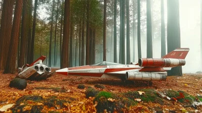 Downed X-Wing Fighter Ships