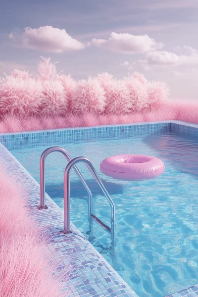 Pastel Pool Oasis