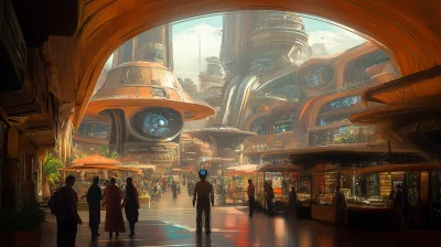 Futuristic Marketplace