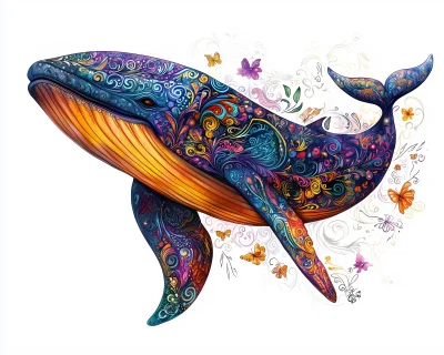 Colorful Whale