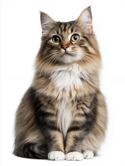 Siberian Cat Portrait