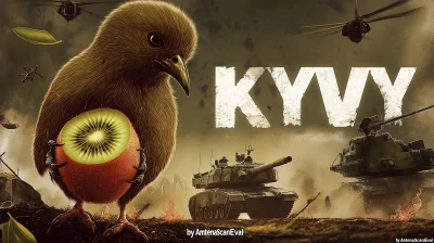 Military Kiwi Bird Poster