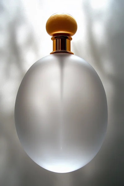 Futuristic Oval Perfume Bottle