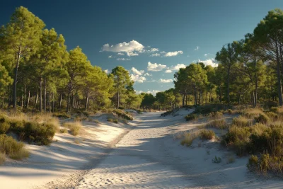 Pine Forest by Guadalquivir River