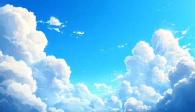 Beautiful Blue Sky with Clouds