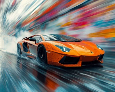 Orange Hypercar