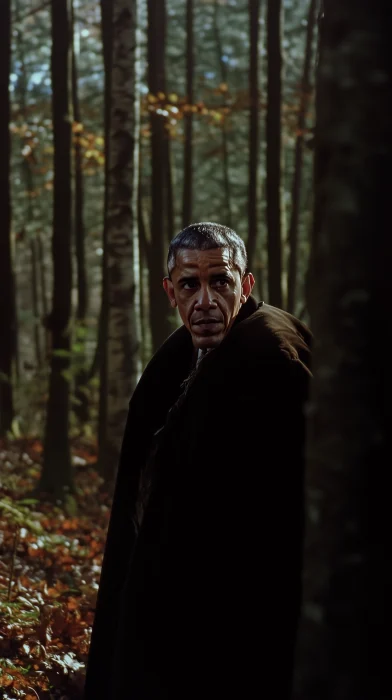 Obama Hunting in the Woods