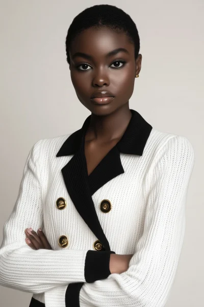 Fashionable Black Female Model