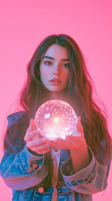 Magical Crystal Ball Portrait