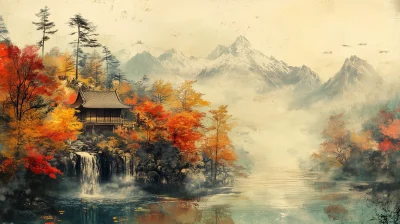 Vintage Japanese Landscape