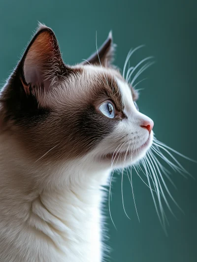 Snowshoe Cat Portrait