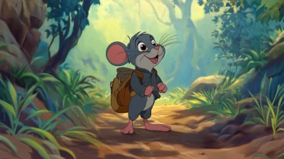 Classic Disney Animated Feature in the Style of Rescuers Down Under