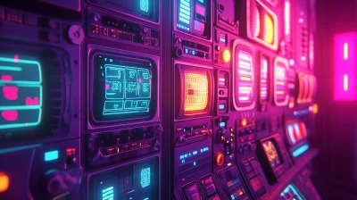 Retrofuturistic Control Panel