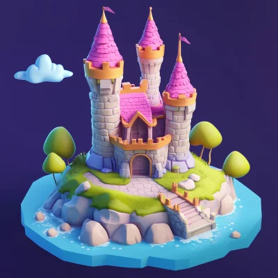 Castle Q Version Illustration