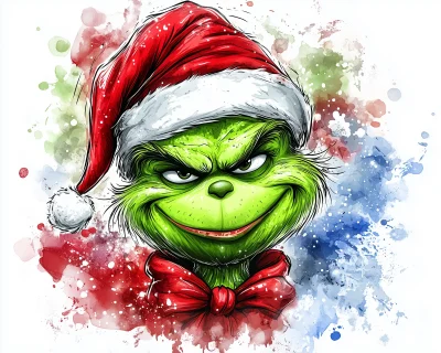 Christmas Grinch Sticker