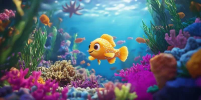 Colorful Underwater Cartoon