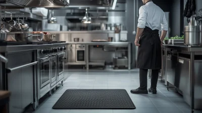 Safety Floor Mat in Industrial Kitchen Setting