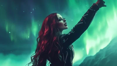 Symphonic Metal Singer in Northern Lights